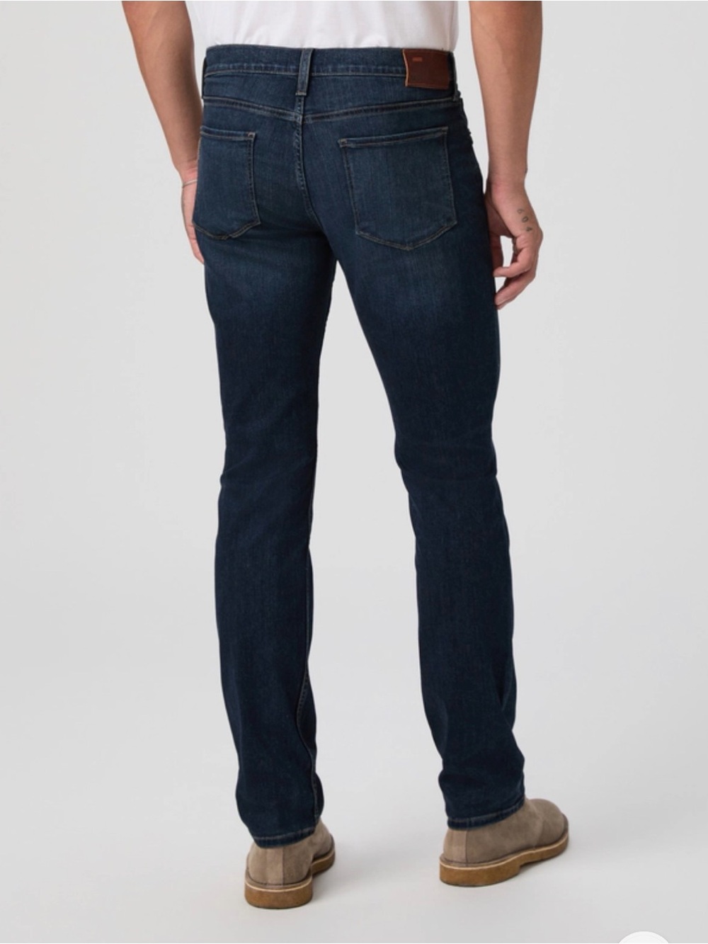 PAIGE Transcend Normandie Straight Leg Jean Dark Indigo Men’s Sz 32 x 34 Tall - Picture 3 of 9